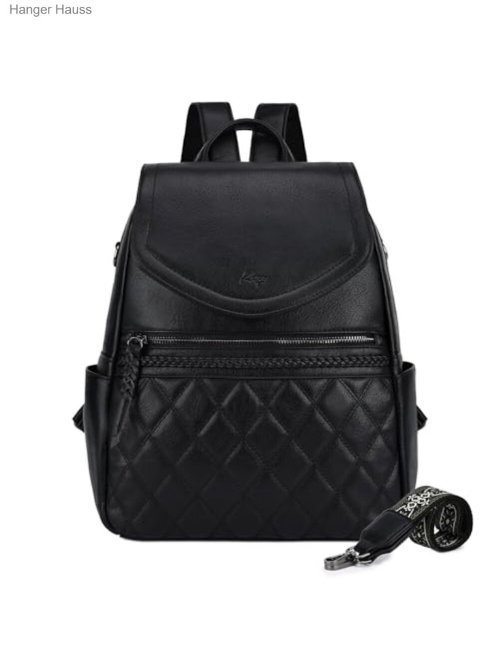 Vegan Leather Convertible Backpack Purse for Women, 3-in-1 Handbag Shoulder Bag